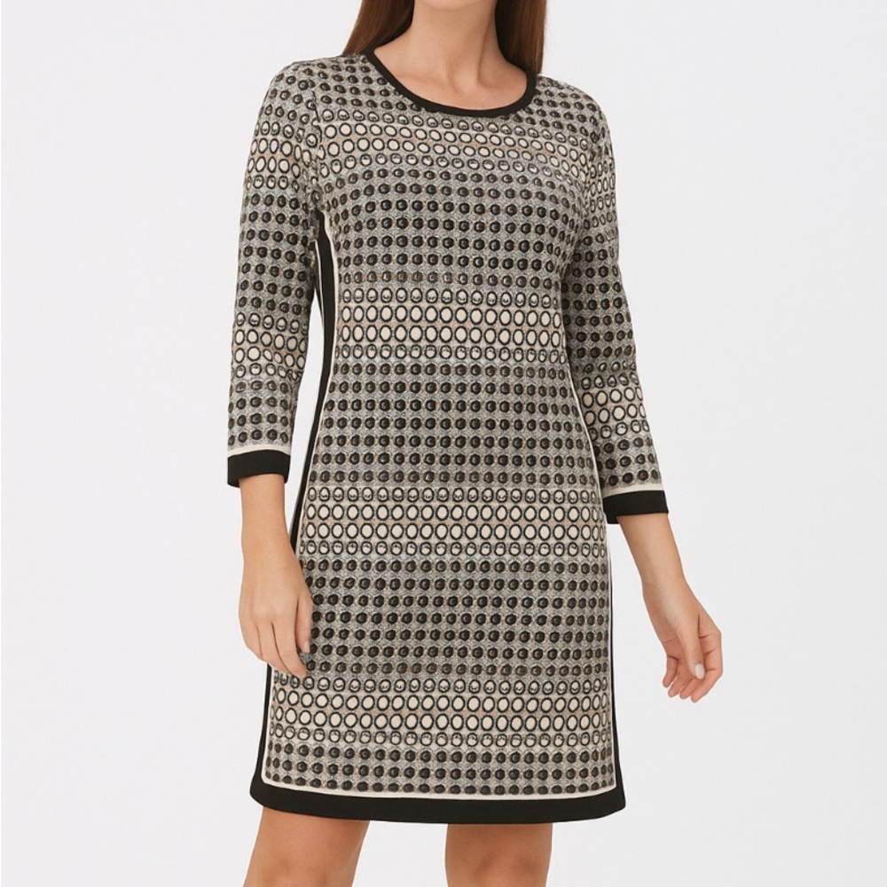 MAX STUDIO OP ART MINI DRESS